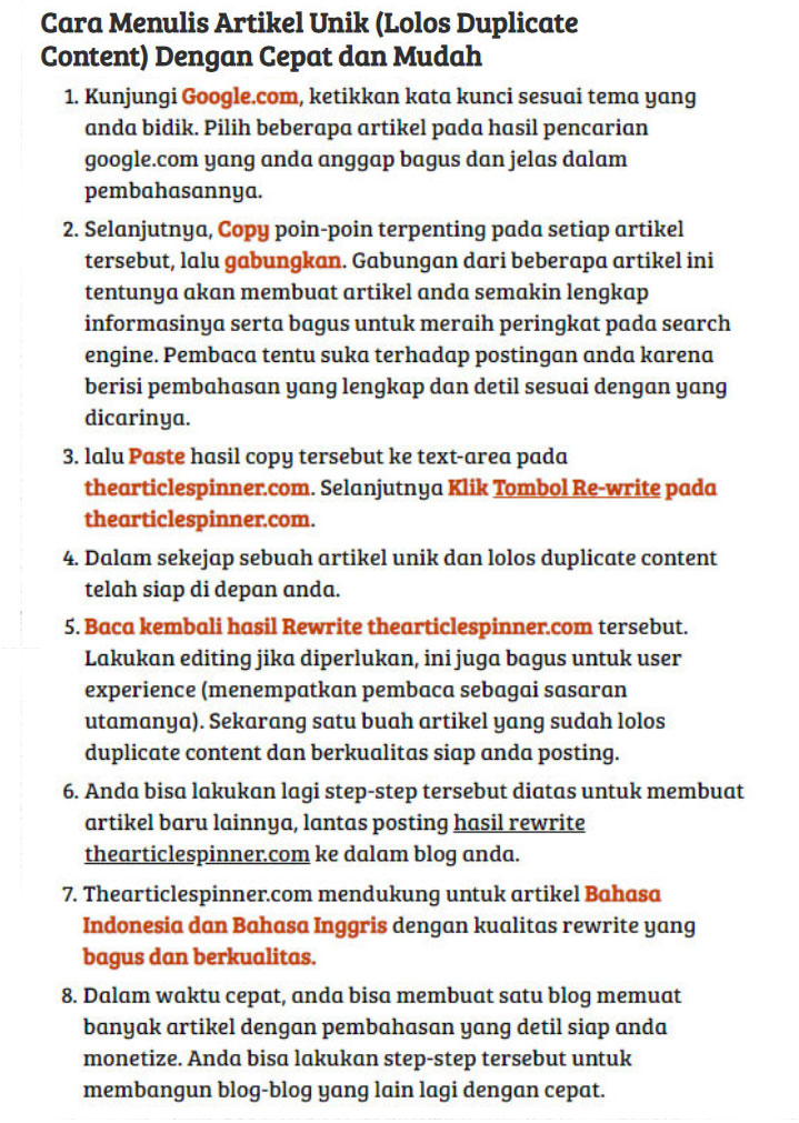 cara menulis artikel yang baik